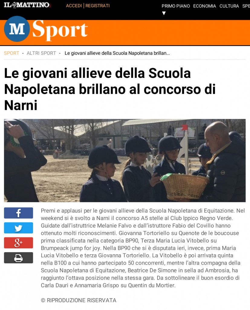 Le giovani allieve della Scuola Napoletana brillano al concorso